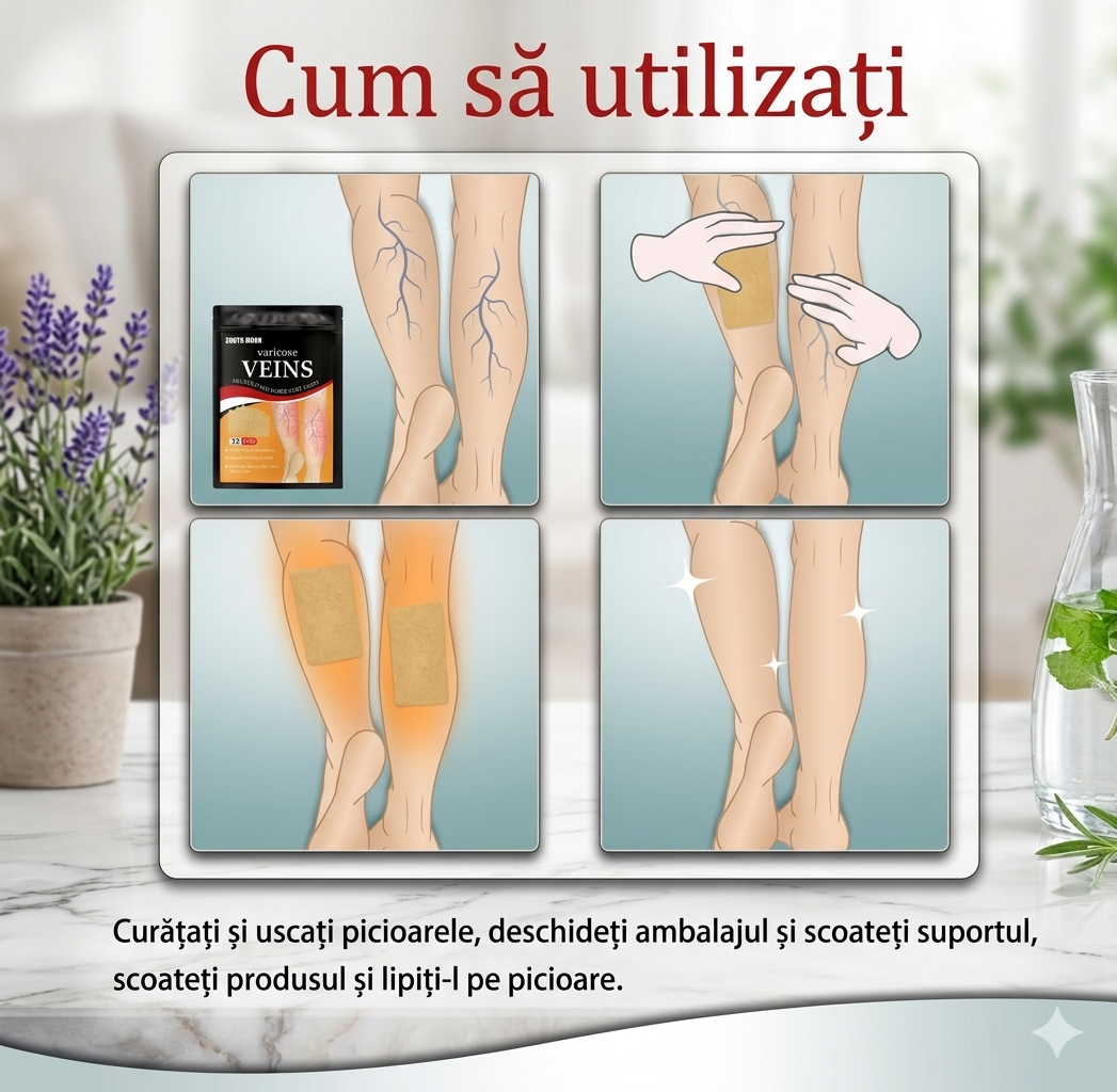 Plasturi pentru Varice si Picioare Obosite