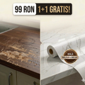 Autocolant de marmura autoadeziv Negru/Alb (3m x 0.6)